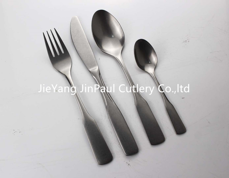 cutlery with antique finish